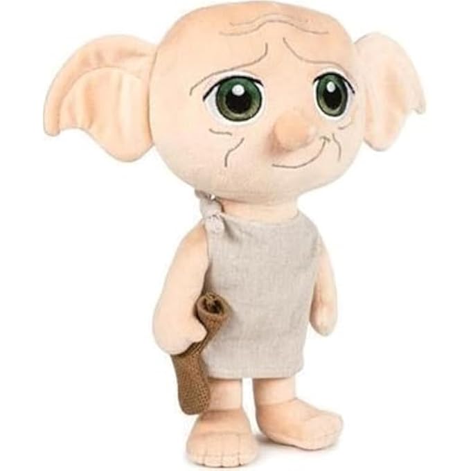 HARRY POTTER - DOBBY CHARACTER PLUSH TOY BLACK, 30 CM/11.81 INCHES- SUPER SOFT QUALITY - Image 1